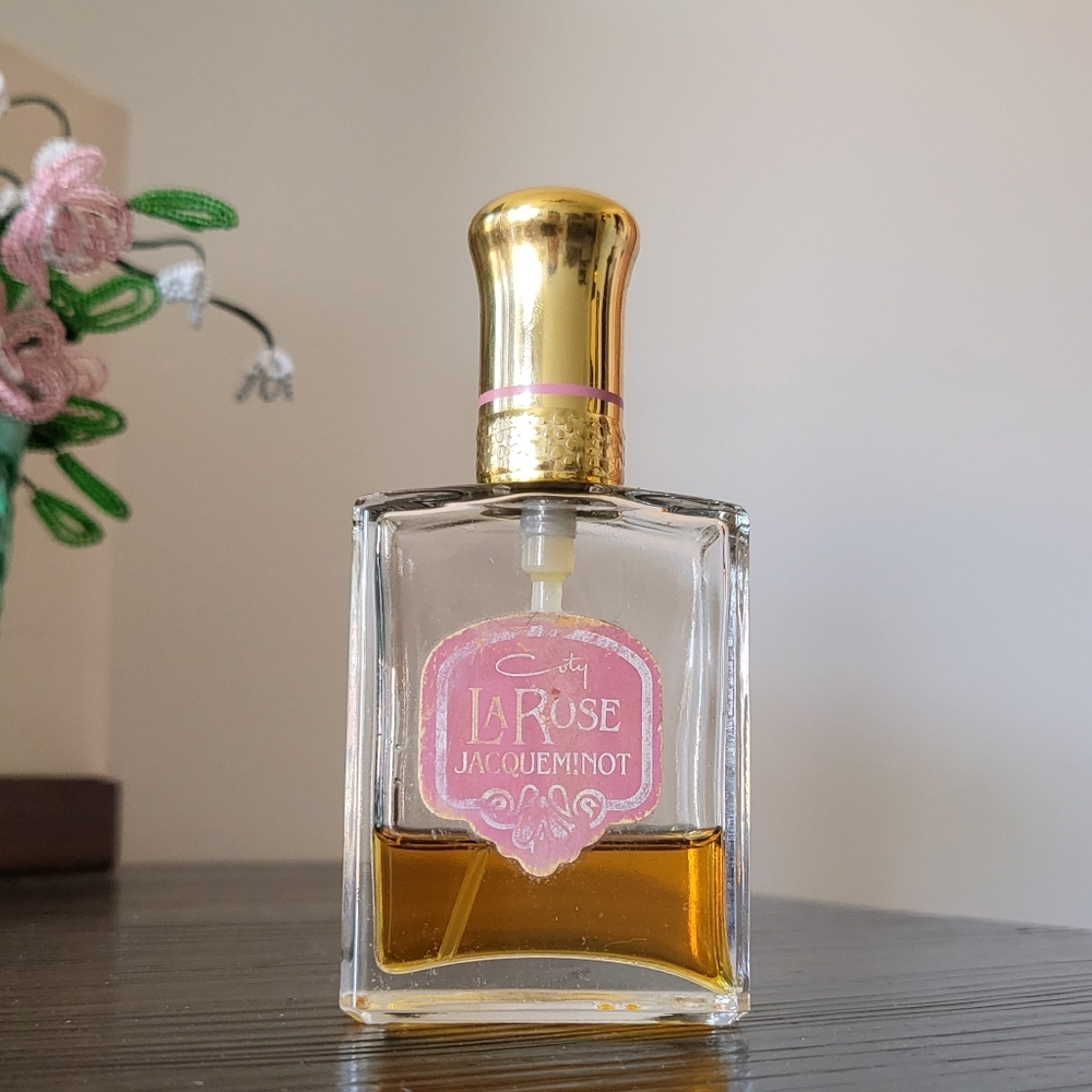 Vintage Coty LA ROSE JACQUEMINOT 1oz Partial Used Bottle